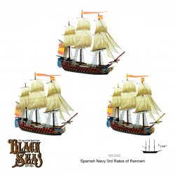 BLACK SEAS Spanish Navy 3rd Rates of Renown Set WARLORD GAMES