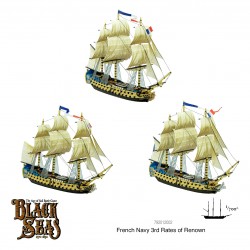 BLACK SEAS French Navy 3rd Rates of Renown Set  WARLORD GAMES