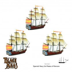 BLACK SEAS Spanish Navy 3rd Rates of Renown Set WARLORD GAMES