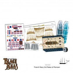 BLACK SEAS French Navy 3rd Rates of Renown Set  WARLORD GAMES