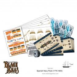 BLACK SEAS Spanish Navy Fleet (1770 - 1830) Set WARLORD GAMES