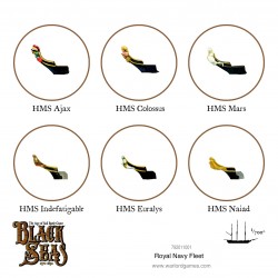 BLACK SEAS Royal Navy Fleet (1770 - 1830) Set  WARLORD GAMES