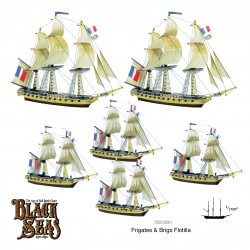 BLACK SEAS Frigates & Brigs Flotilla (1770 - 1830) Set  WARLORD GAMES