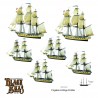 BLACK SEAS Frigates & Brigs Flotilla (1770 - 1830) Set  WARLORD GAMES