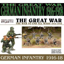 German Infantry 1916-1918 Boxed Set (30) 28mm WWI WARGAMES ATLANTIC