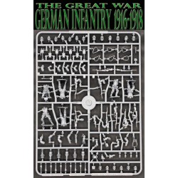 German Infantry 1916-1918 Boxed Set (30) 28mm WWI WARGAMES ATLANTIC