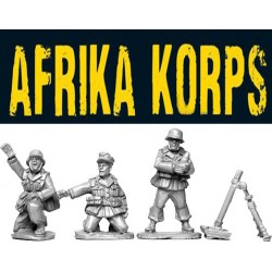German Afrika Korps Mortar Team 28mm WWII ARTIZAN DESIGN