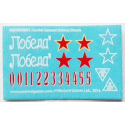 Russian Soviet Generic Vehicle 28mm WWII decals sheet WARLORD