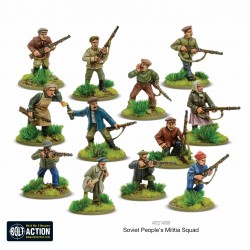 Russian Soviet Peoples Militia squad (12) WARLORD GAMES