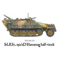 German SdKfz 251/1 D "Hanomag" Halftrack WWII 28mm 1/56th (Bagged) WARLORD GAMES