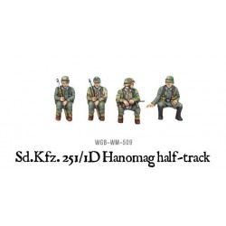 German SdKfz 251/1 D "Hanomag" Halftrack WWII 28mm 1/56th (Bagged) WARLORD GAMES