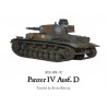 German PzKpfw IV D Medium Tank Resin WWII 28mm 1/56th (no box) WARLORD