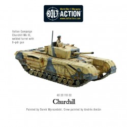 British Churchill Heavy Tank WWII 28mm 1/56th (no box) WARLORD GAMES
