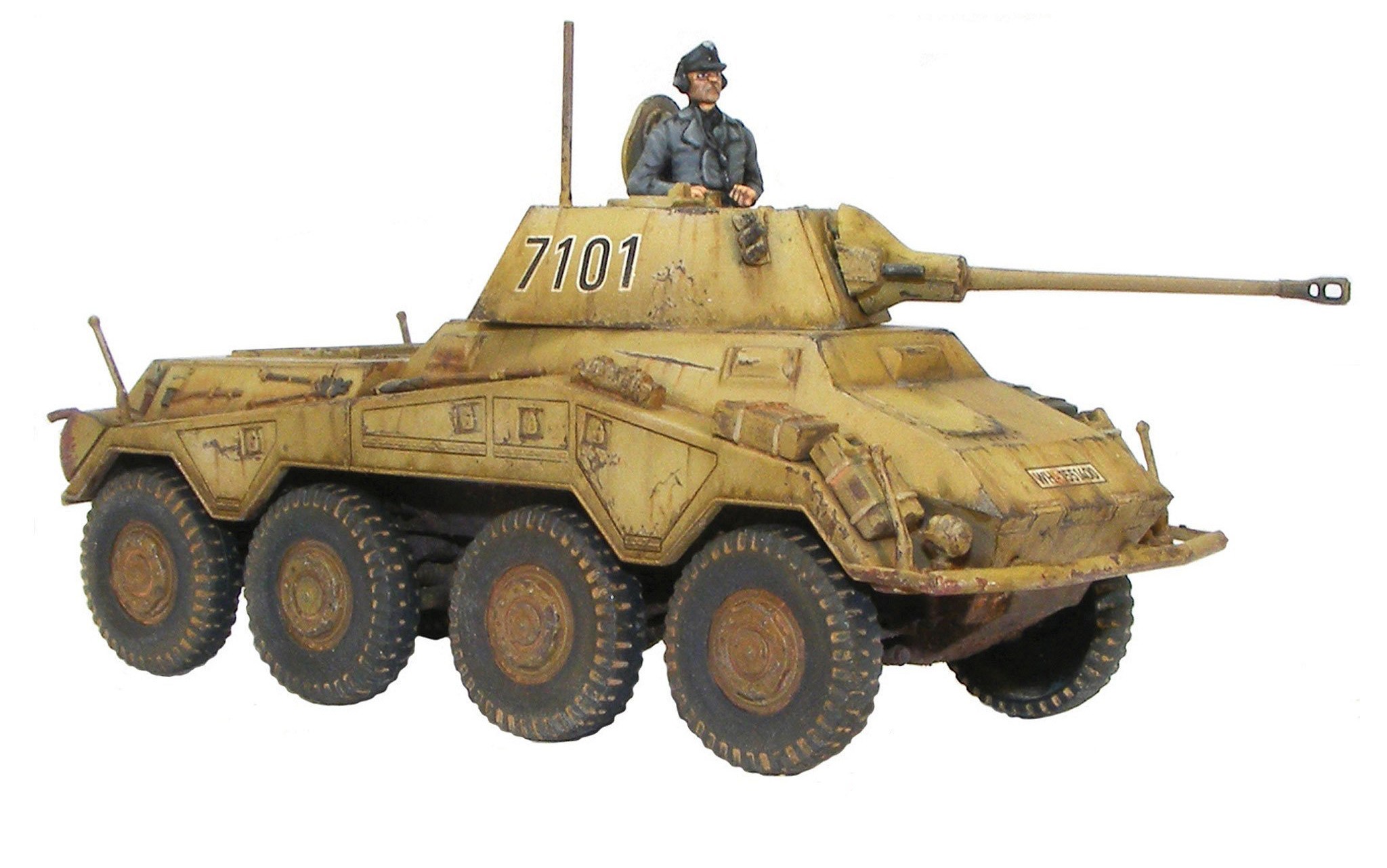 bouwer Oven Tweet German SdKfz 234/2 "Puma" Armored Car WWII 28mm 1/56th (no box) WARLORD  GAMES - Frontline-Games