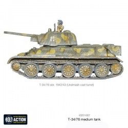 Russian T34/76 Medium tank (41,42 or 43) WWII 28mm 1/56th (no box) WARLORD GAMES