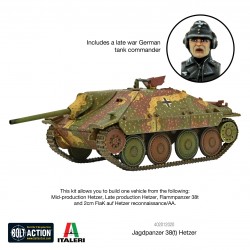 German HETZER Tank Destroyer WWII 28mm 1/56th WARLORD GAMES