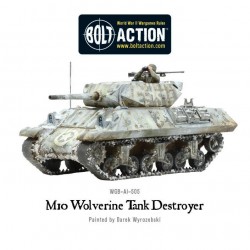 U.S. M10 "Wolverine" Tank Destroyer +BONUS! WWII 28mm 1/56th (no box) WARLORD GAMES