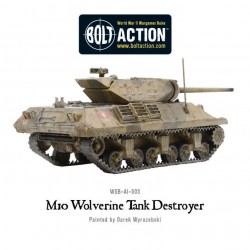 U.S. M10 "Wolverine" Tank Destroyer +BONUS! WWII 28mm 1/56th (no box) WARLORD GAMES