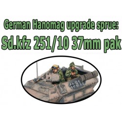 German 251/10 Halftrack 37mm pak Upgrade Sprue 28mm WWII WARLORD GAMES