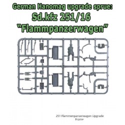 German 251/16 Halftrack Flammenpanzer Upgrade Sprue 28mm WWII WARLORD GAMES