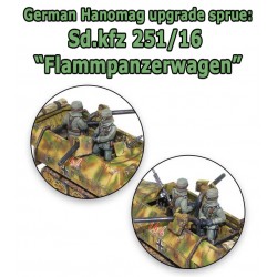 German 251/16 Halftrack Flammenpanzer Upgrade Sprue 28mm WWII WARLORD GAMES