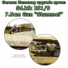 German 251/9 7.5cm gun "Stummel" Upgrade Sprue 28mm WWII WARLORD GAMES