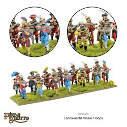 Landsknechts Zweihanders & Missile Troops (30) 28mm Renaissance WARLORD GAMES