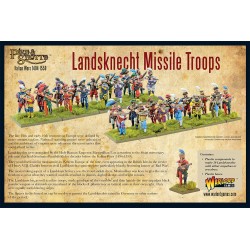 Landsknechts Zweihanders & Missile Troops (30) 28mm Renaissance WARLORD GAMES