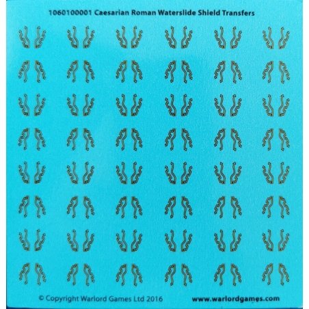 Caesarian Roman Legionary shield transfers Decals Sheet WARLORD GAMES