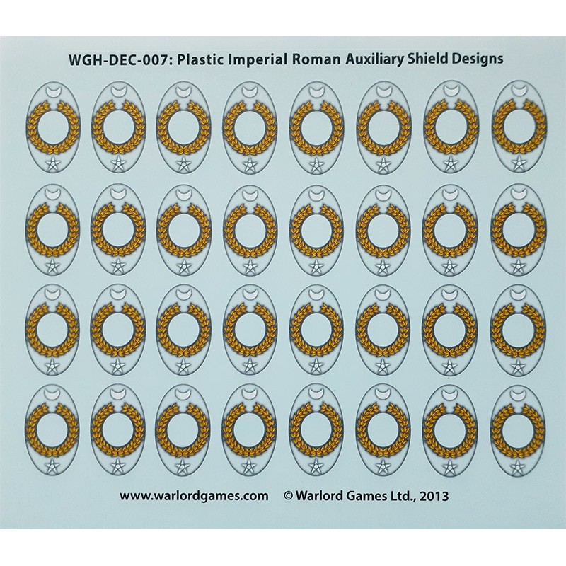 Pat.No 5 Warlord Games Roman Legionary Shield waterslide decals by Battle Flag 