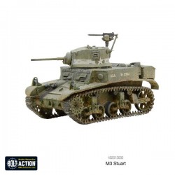 U.S. or British M3 or M3A1 "Stuart" Light tank WWII 28mm 1/56th (no box) WARLORD GAMES