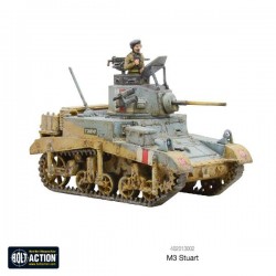 U.S. or British M3 or M3A1 "Stuart" Light tank WWII 28mm 1/56th (no box) WARLORD GAMES