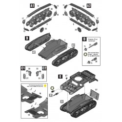 U.S. or British M3 or M3A1 "Stuart" Light tank WWII 28mm 1/56th (no box) WARLORD GAMES