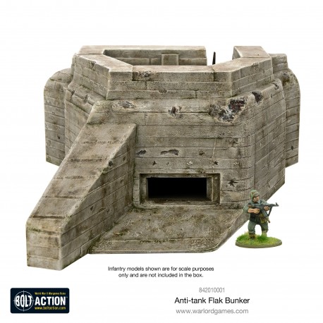Flak Bunker 28mm Terrain Italeri WARLORD GAMES (no box)