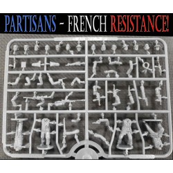 Partisans - French Resistance Sprue (4) 28mm Ancients WARGAMES ATLANTIC
