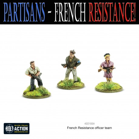 French Resistance Officer team WARLORD GAMES