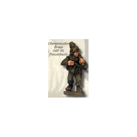 German Panzer Lehr Grenadier Braun MP-40 Panzerfaust 28mm WWII ARTIZAN DESIGN