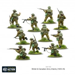 British & Canadian Army infantry Sprue (1943-45) 28mm WWII WARLORD GAMES