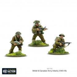 British & Canadian Army infantry Sprue (1943-45) 28mm WWII WARLORD GAMES