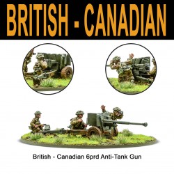 British Army Six Pounder AT Gun 28mm WWII WARLORD GAMES