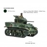 U.S. M5 "Stuart" or M5A1 or E7-7 Light tank WWII 28mm 1/56th (no box) WARLORD GAMES