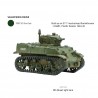 U.S. M5 "Stuart" or M5A1 or E7-7 Light tank WWII 28mm 1/56th (no box) WARLORD GAMES