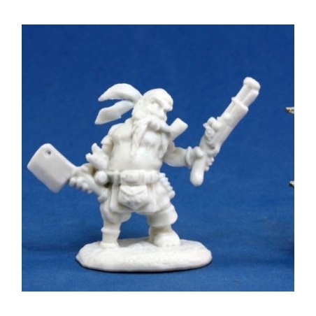 Gruff Grimecleaver, Dwarf Pirate (Reaper Bones)