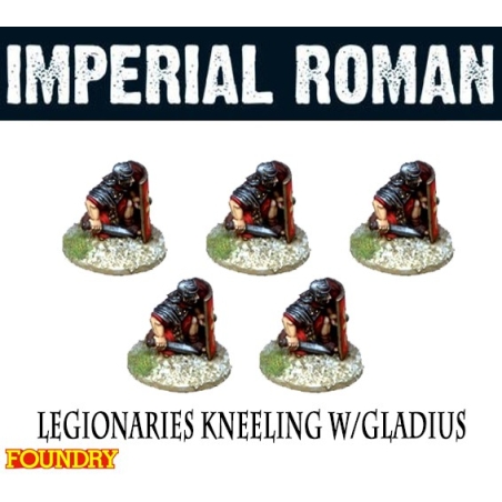 Imperial Roman Legionaries Kneeling w/Gladius 28mm Ancients FOUNDRY