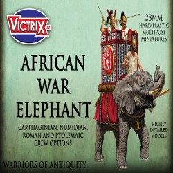 African War Elephant w/crew - various nations 28mmAncients VICTRIX MINIATURES