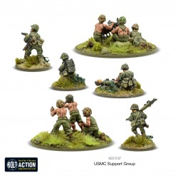 U.S. Marines Support Group USMC WWII 28mm WARLORD GAMES