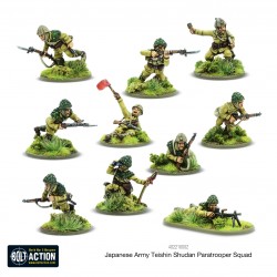 Imperial Japanese Teishin Shudan Paratrooper Squad 28mm WWII WARLORD GAMES