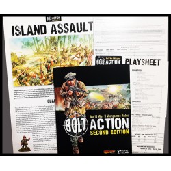 Bolt Action 2nd Ed. Rule Book (soft-back) - Bonus! - Island Assault booklet WARLORD GAMES
