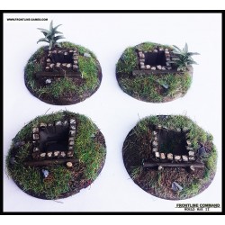 Imperial Japanese WWII Spiderholes Jungle Terrain WARLORD GAMES