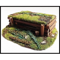 Log Bunker 28mm WWII Jungle or Eastern Front Terrain FRONTLINE GAMES